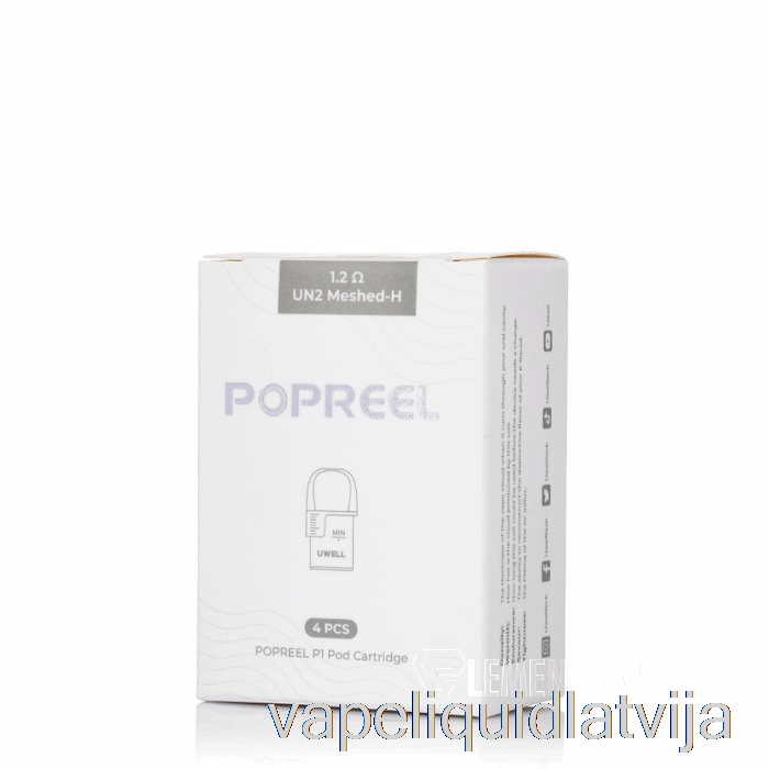 Uwell Popreel P1 Nomaiņas Pods 1.2ohm Popreel P1 Pods Vape šķidrums